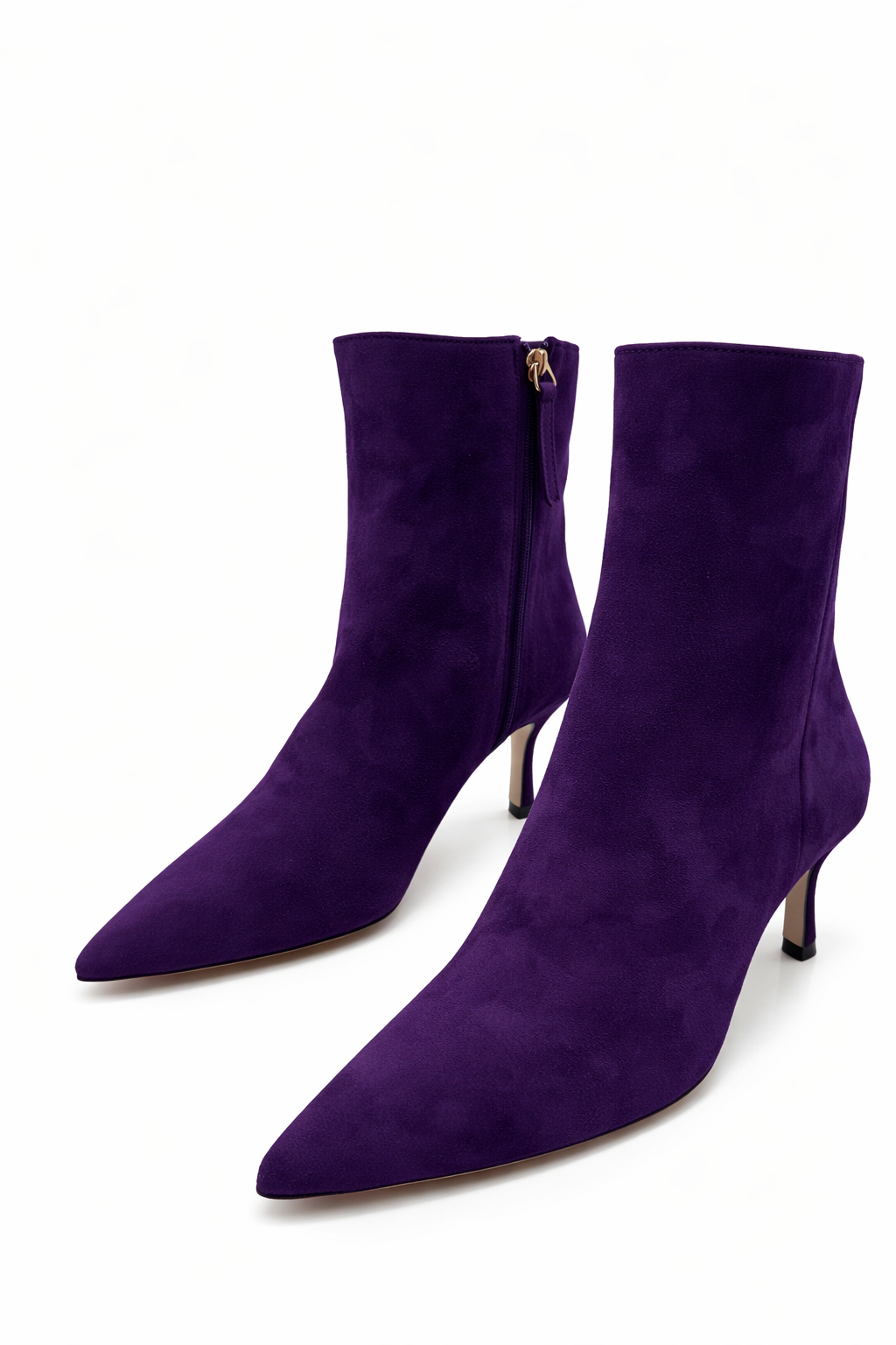 STIVALETTO CAMOSCIO VIOLA