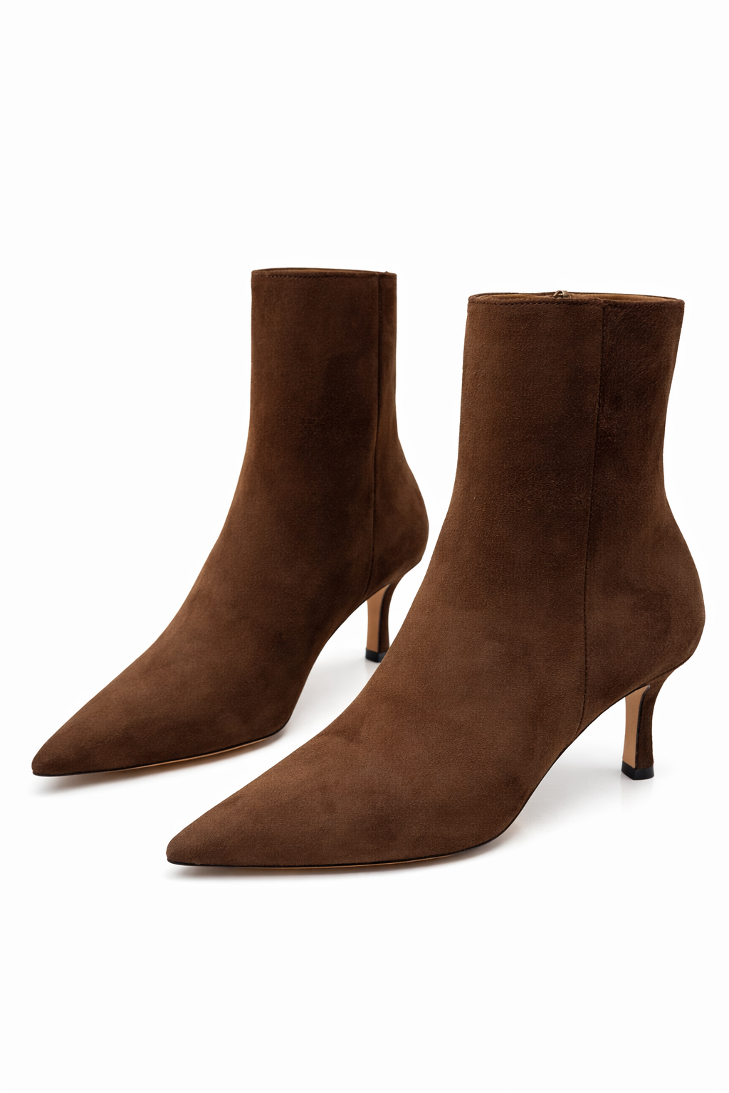 STIVALETTO CAMOSCIO MARRONE