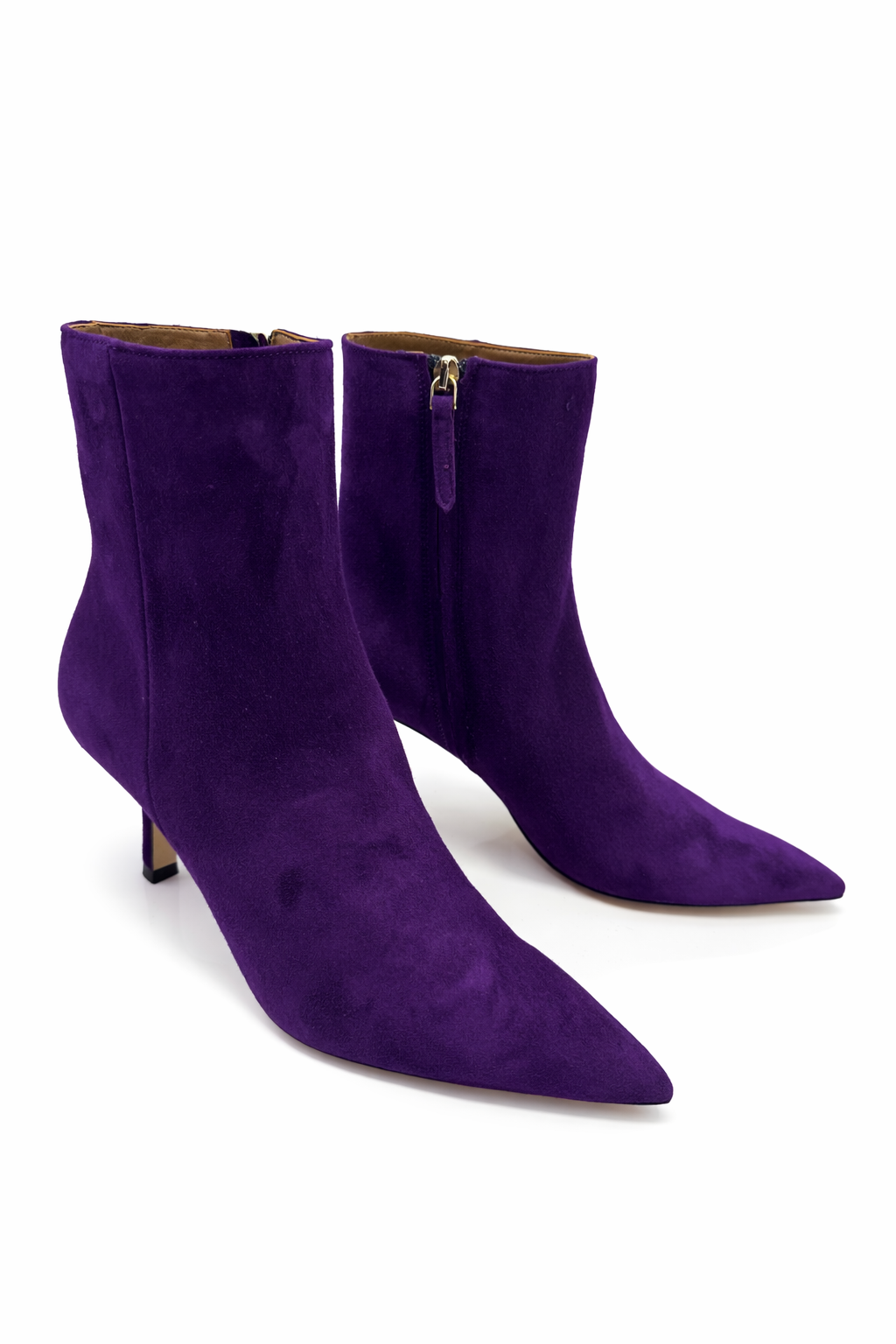 STIVALETTO CAMOSCIO VIOLA